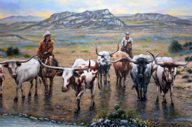 Longhorns -- Vaquero, West Lake